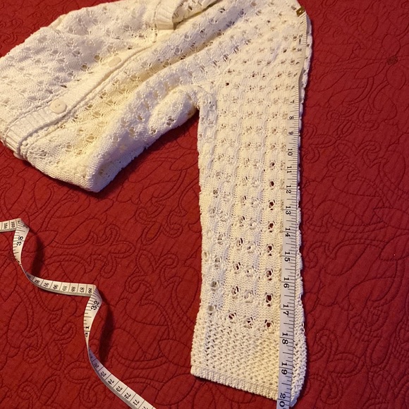 Coldwater Creek pointelle cardigan, size L (14) - Picture 11 of 11